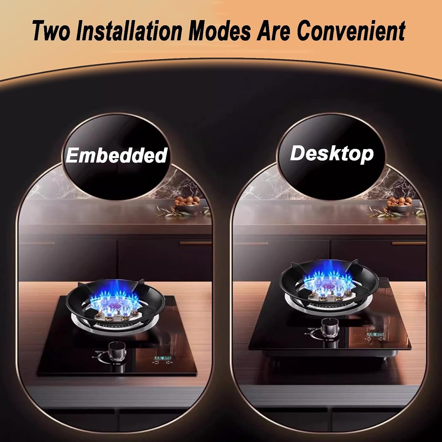 Gas Cooker,Single-burner nine-cavity dual-use, 8.5kW timer gas stove,for Family Restaurants Food Stalls(LPG)