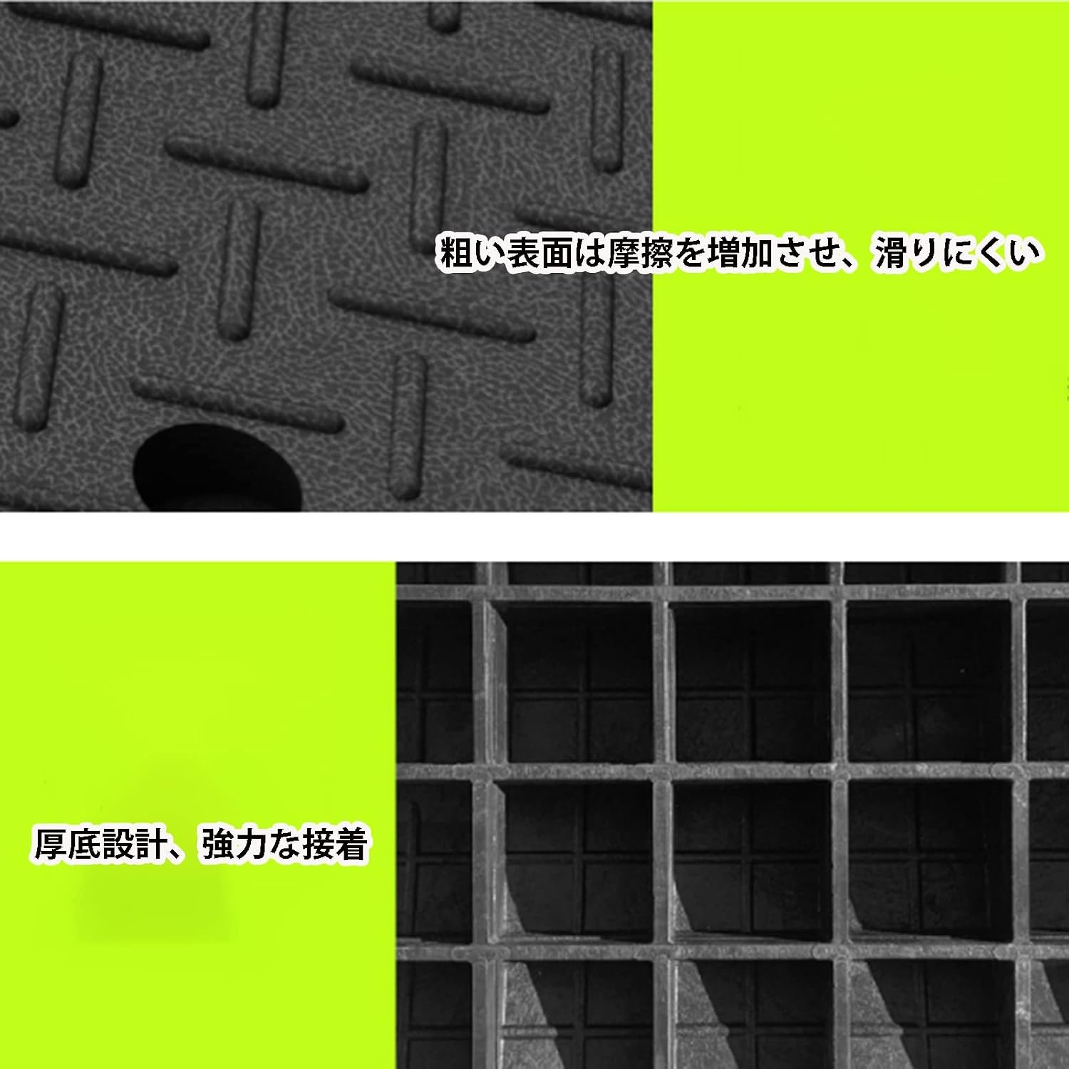 Curb Ramp, Rubber Wheelchair Ramp, Car Ramps Heavy Duty Door Kerb Threshold Ramp with Non Slip Surface, for Driveway, Loading Dock, Sidewalk, Car, Scooter