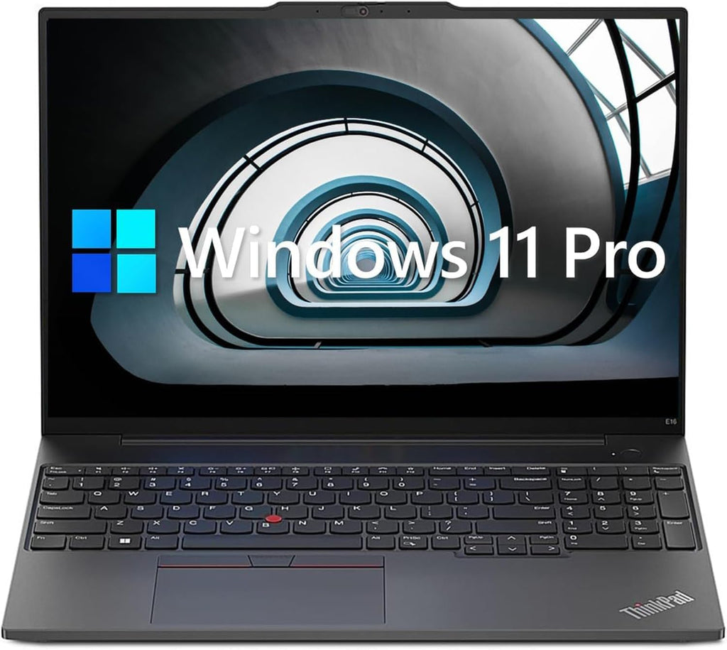 Lenovo ThinkPad E16 Business Laptop, 16' WUXGA Display, AMD Ryzen 5 7530U (Beat i7-1165G7), 24GB RAM, 1TB PCIe SSD, Webcam, HDMI, RJ-45, Fingerprint Reader, Wi-Fi 6, Windows 11 Pro, Black