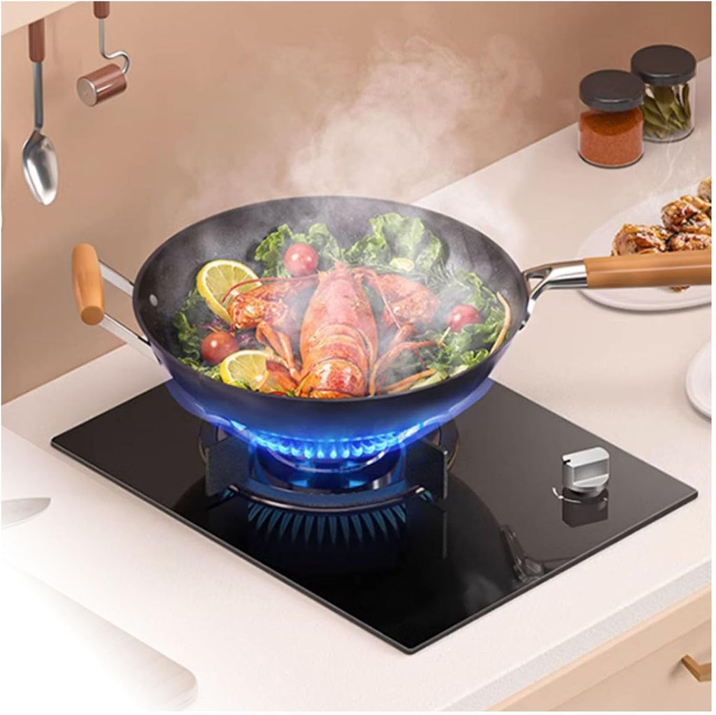 1 Burner Propane Stove,Portable Gas Stove,Max 15354BTU with Pulse Electronic Ignition Tempered Glass Suitable for Apartments or Kitchens(black) (Color : LPG)