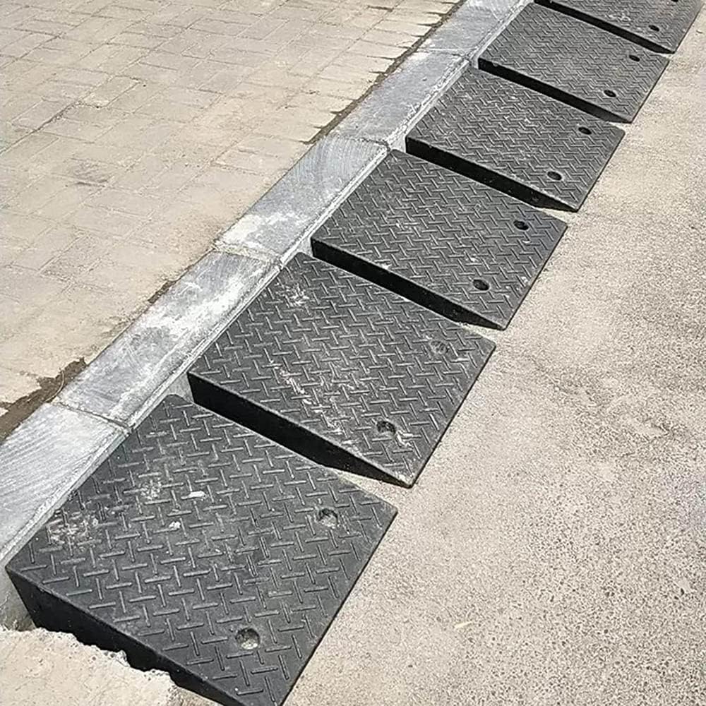 Driveway Curb Ramp Rubber Threshold Ramp, 2-6 Inch Height, Ramp for Loading Dock Car Sidewalk Heavy Duty & Portable (Size : 100x30x11cm)