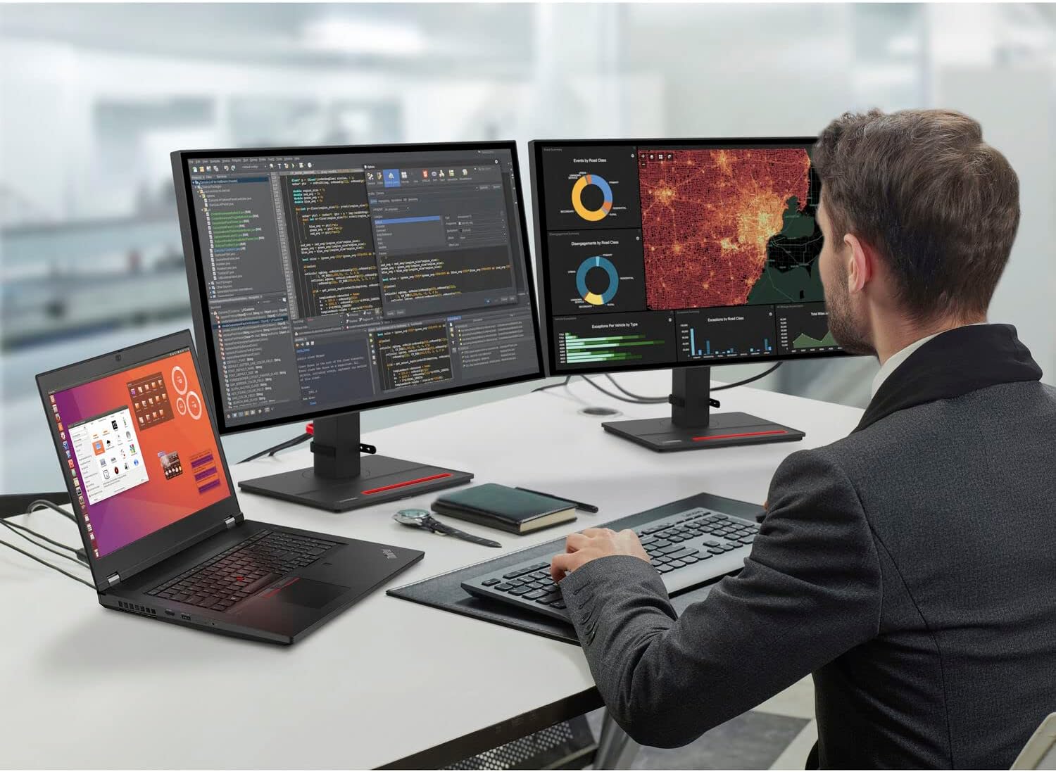 Lenovo ThinkPad P17 Gen 2 Mobile Workstation, 17.3' FHD Display, NVIDIA Quadro T1200, Intel Core i7-11850H, 128GB RAM, 4TB SSD, 3-Yr Warranty, RJ-45, Backlit Keyboard, Fingerprint Reader, Win 11 Pro