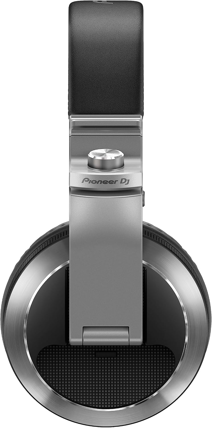 Pioneer HDJ-X7-S Over-Ear DJ Headphones, Silver