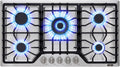 30 inch Gas Cooktop with 5 Italy SABAF Powerful Burners.Max 48,300 BTU/hr Built-in Gas Stove top of 304 Stainless steel,NG/LPG Convertible,ETL.