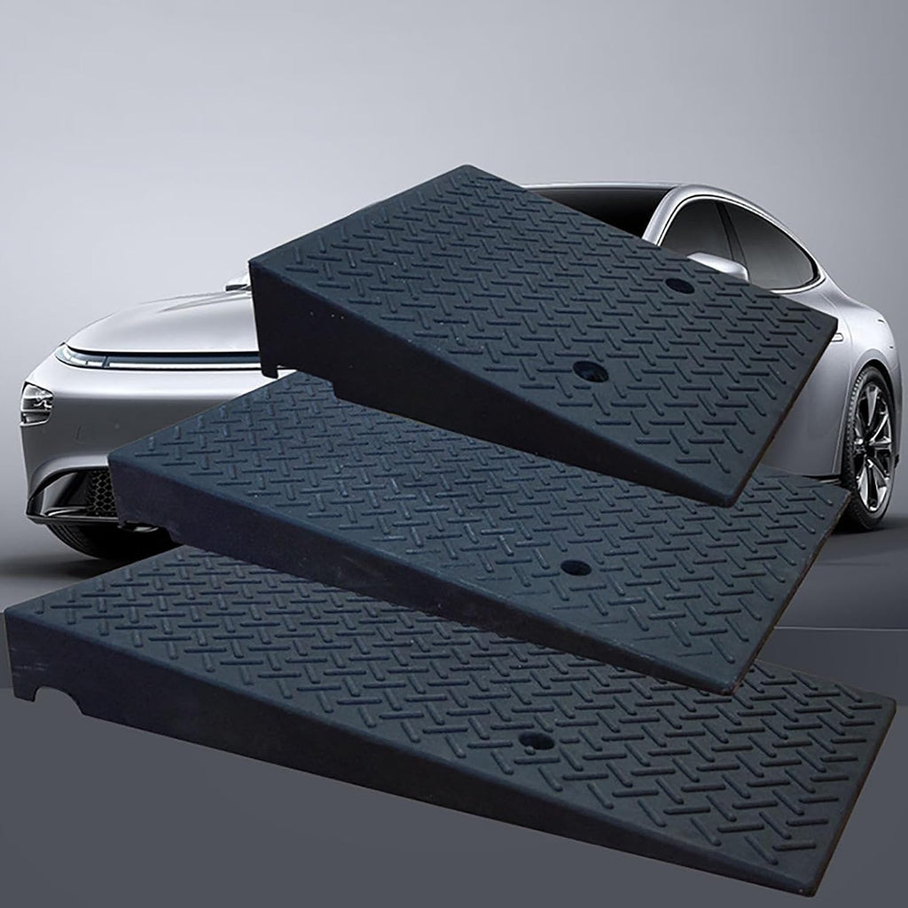Heavy Duty Rubber Door Threshold Ramp - Anti-Slip for Wheelchairs, Cars, Home Steps, Ideal for Doorways, Garages, and Warehouses - Durable & Easy to Install