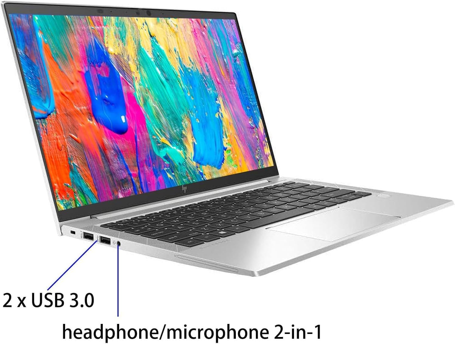HP EliteBook 830 G7 Business Laptop, 13.3' FHD Notebook, Intel i5-10310U, 16GB RAM, 256GB SSD, Backlit Keyboard, CAM, Windows 11 Pro(Renewed)