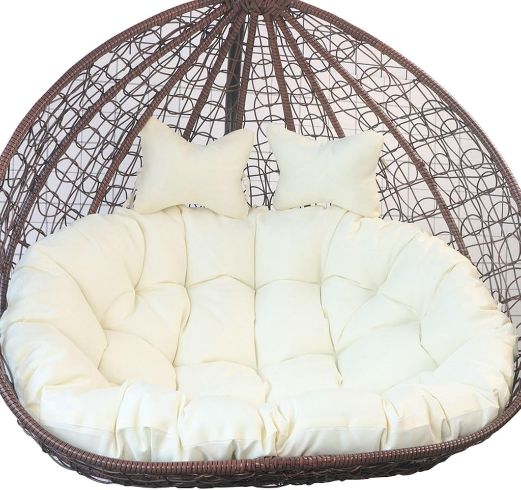 Swing Cushion Ordinary Model Swing Egg Chair Cushion Waterproofmodel, with Straps and a Zipper Design for Easy disassembly and cleani