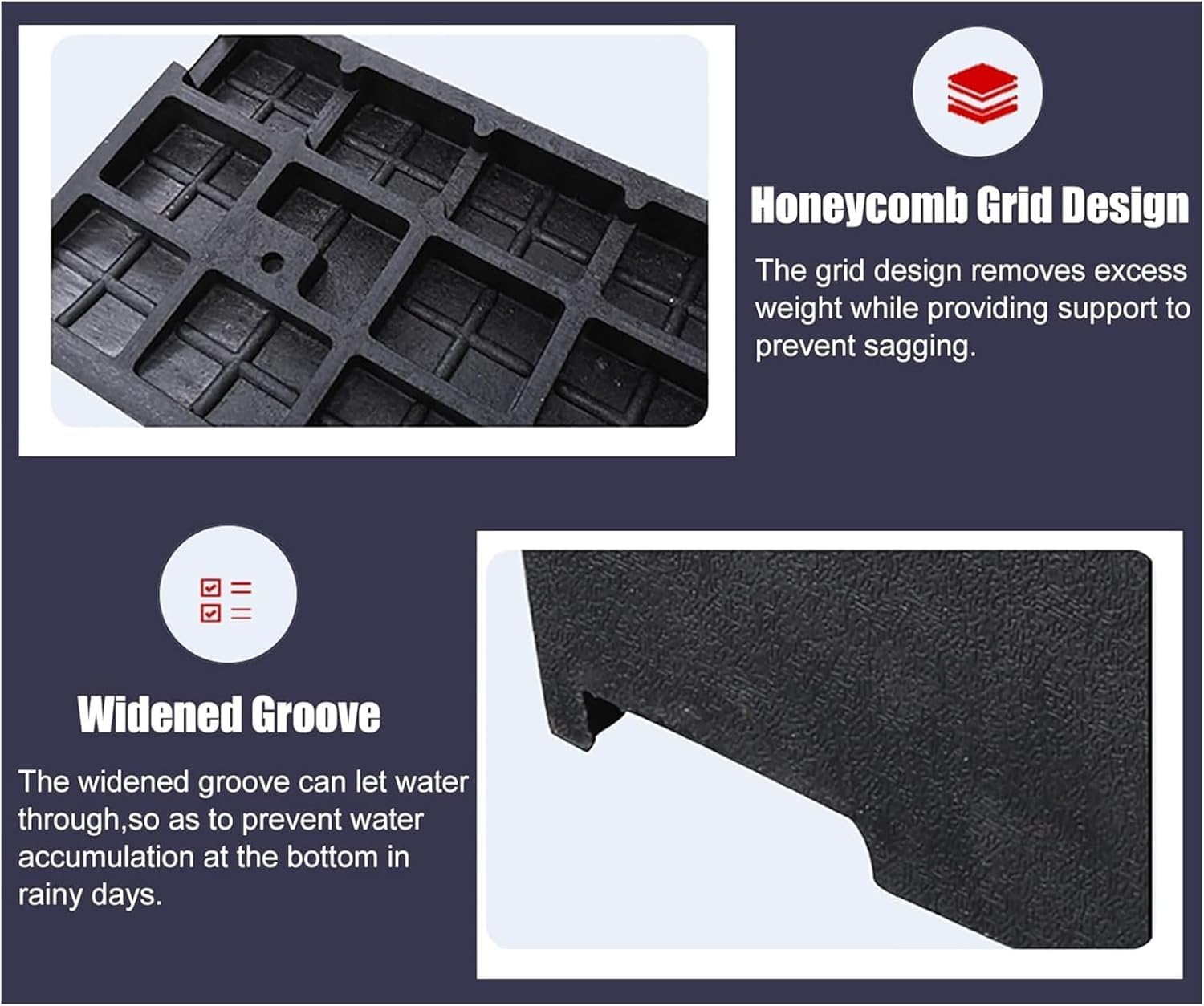 Threshold ramp, Durable Solid Rubber Rubber Threshold ramp 4' Rise Threshold ramp Doorway 3 Channels Cord Cover Rubber Solid Threshold ramp for Wheelchair and Scooter Black（Size: 39.4in*9.8in*2.0in）