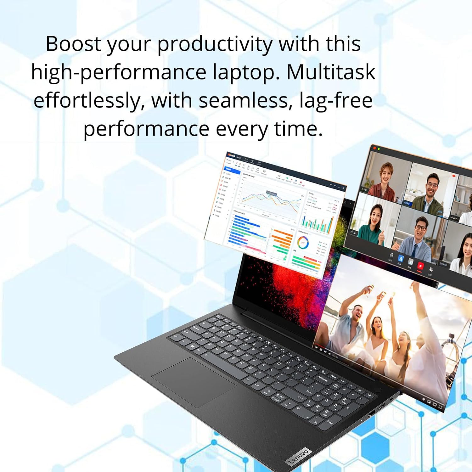 Lenovo V15 Business Laptop Computer, 15.6' FHD Display, Intel Processor, 40GB RAM, 4TB SSD, Long Battery Life, Privacy Shutter, Dolby Audio, Quiet Keyboard, Windows 11 Pro