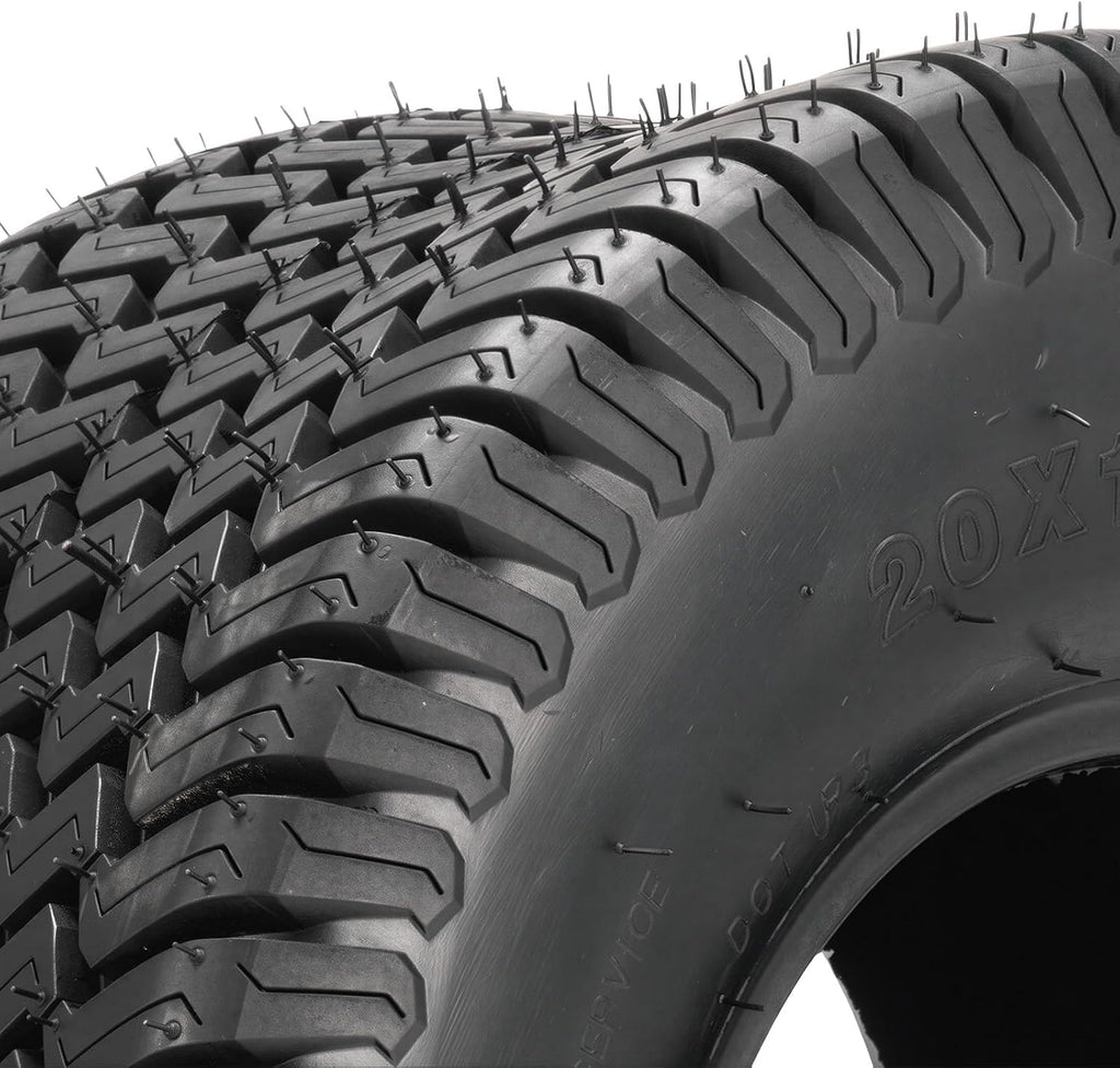 KAX 20x10-8 Lawn Mower Tires,20x10-8 Mud Tires for Off-Road, Golf Carts,4 Ply, 2Pcs,Tubeless Z-160