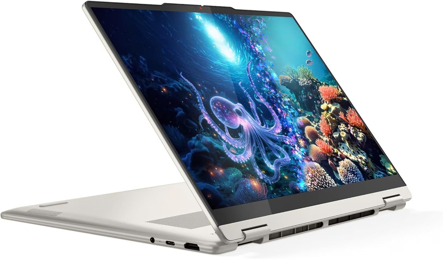 Lenovo Yoga 7 2-in-1 Laptop 14AKP10 - AMD Ryzen AI 5 340 Copilot PC - 14' WUXGA OLED Touch Display, 16GB Memory, 1TB SSD, Yoga Pen, Wi-Fi 7, FP Reader, and Win 11 Home 83JR0003US