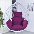 HUHJYUGE Egg Chair Cushion Only, Outdoor Hanging Swing Chair Seat Cushion Replacement, Thicken Waterproof Washable Hammock Chair Cushion with Headrest and Armrests, for Garden