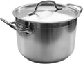 24 Qt Stainless Steel Stock Pot w/Cover