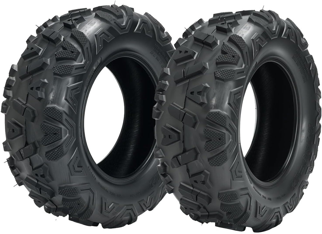 KAX 24x8-12 ATV UTV All-terrain Tires,24x8-12 Off-Road Mud Tires,6 Ply, 2Pcs,Tubeless Z-199