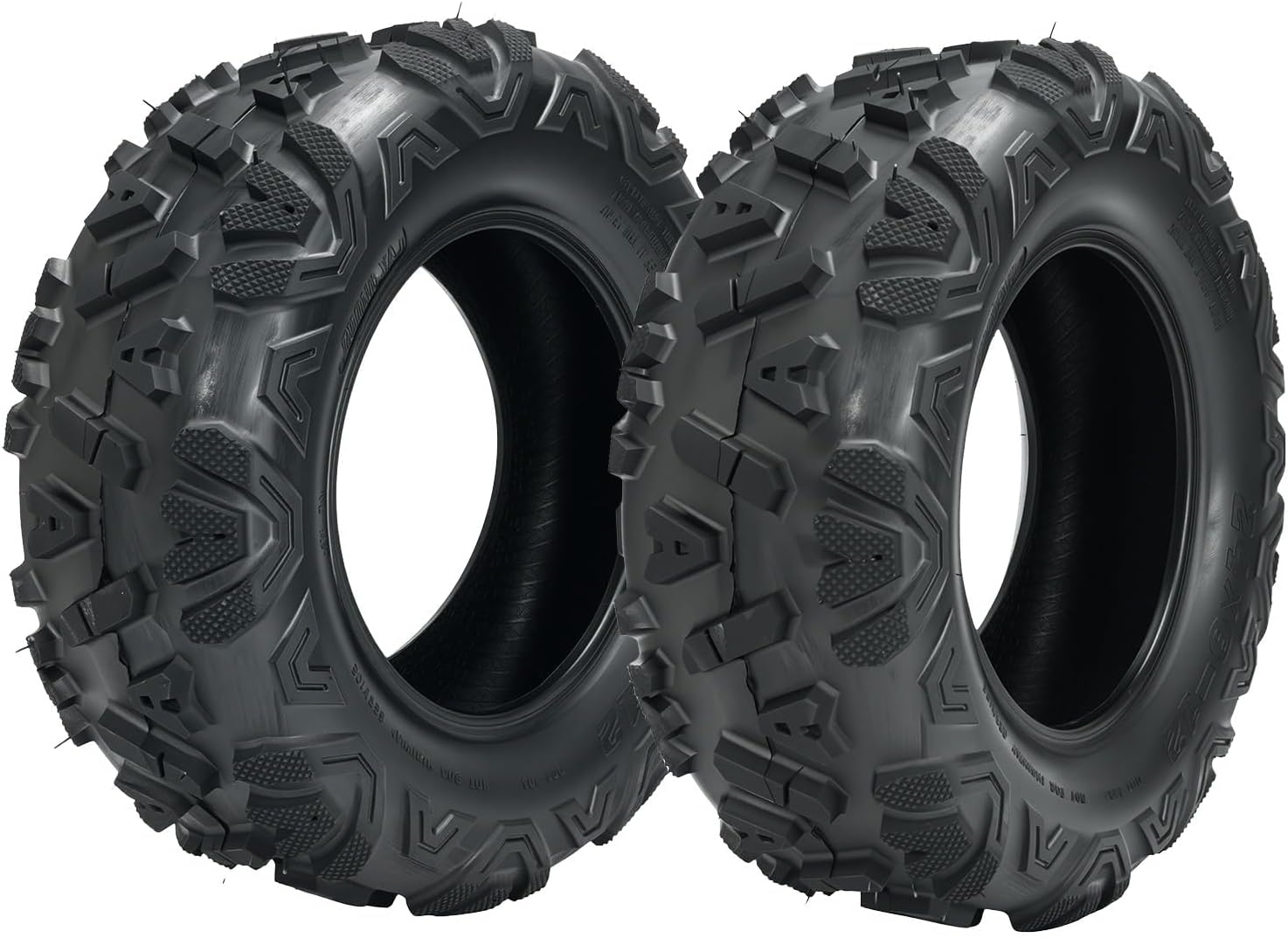 KAX 24x8-12 ATV UTV All-terrain Tires,24x8-12 Off-Road Mud Tires,6 Ply, 2Pcs,Tubeless Z-199