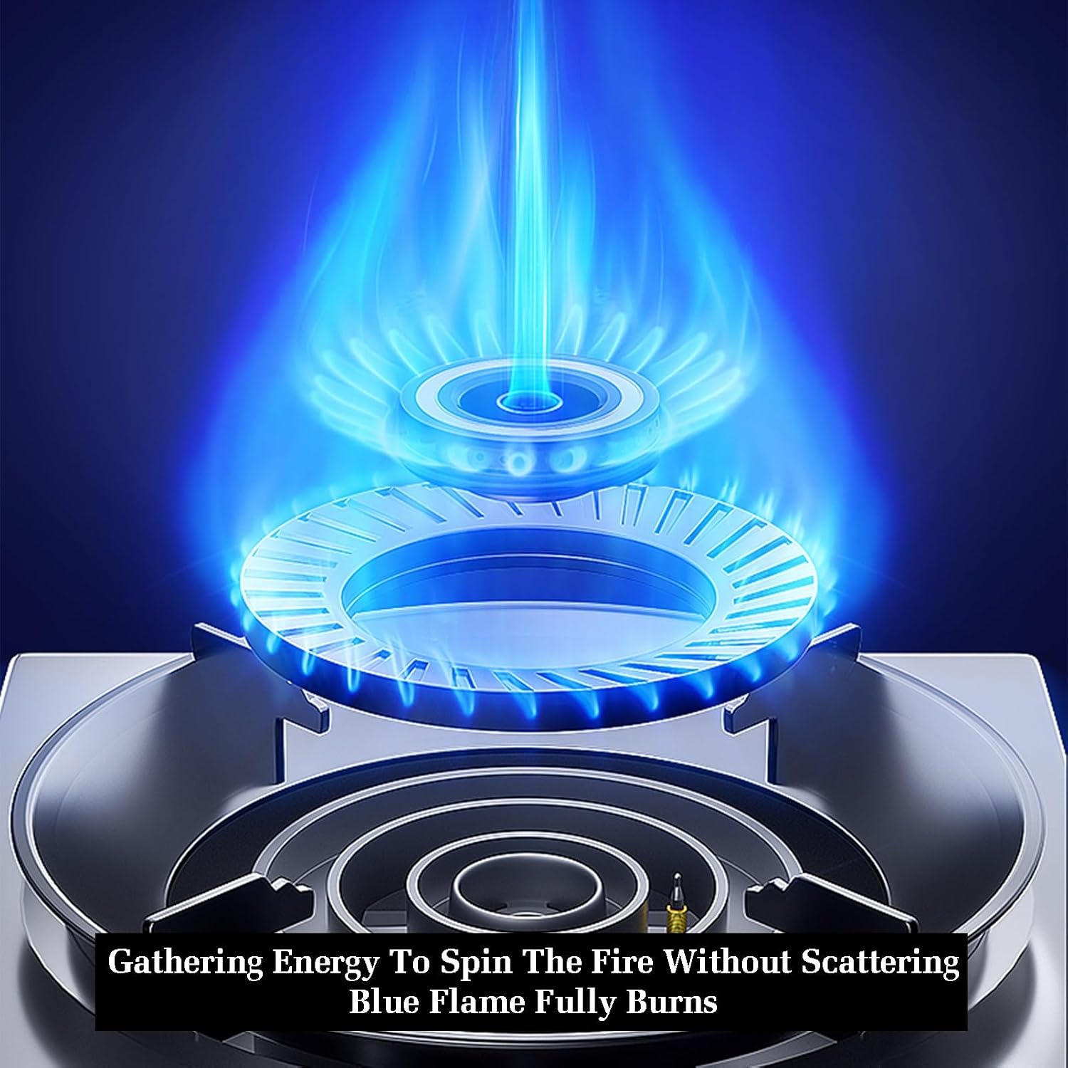 Gas Stove 1 Burner,Stainless Steel Gas Cooker,5.2W Indoor Regulators,Gas/LPG Gas Conversion Stove,with Flameout Protection,for Home Kitchen(LPG)
