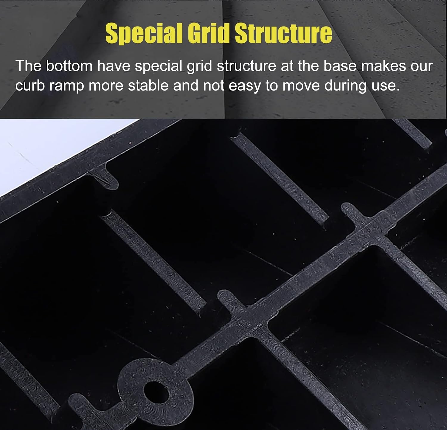Portable Driveway Ramp Curb Ramp for Home/Garden Sheds/Garage/Front Door, Heavy Duty Rubber Threshold Ramps for Wheelchairs/Car/Scooters/Motorcycle(4cm/1.5in)