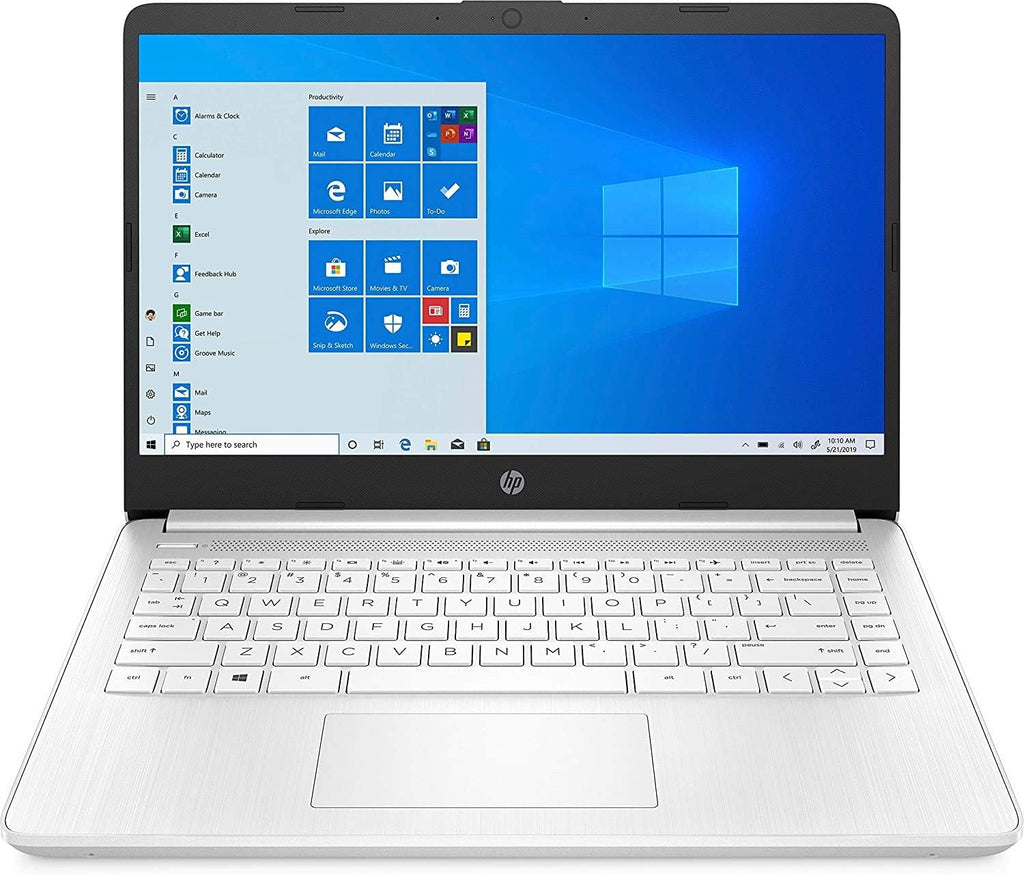 HP 14-fq0032ms Laptop for Business and Student, 14'' LED Touchscreen, AMD Ryzen 3 3250U Processor(up to 3.5 GHz), 8GB RAM, 128GB SSD, Webcam, WiFi, Ethernet, HDMI, USB-A&C, Win10, Natural Silver