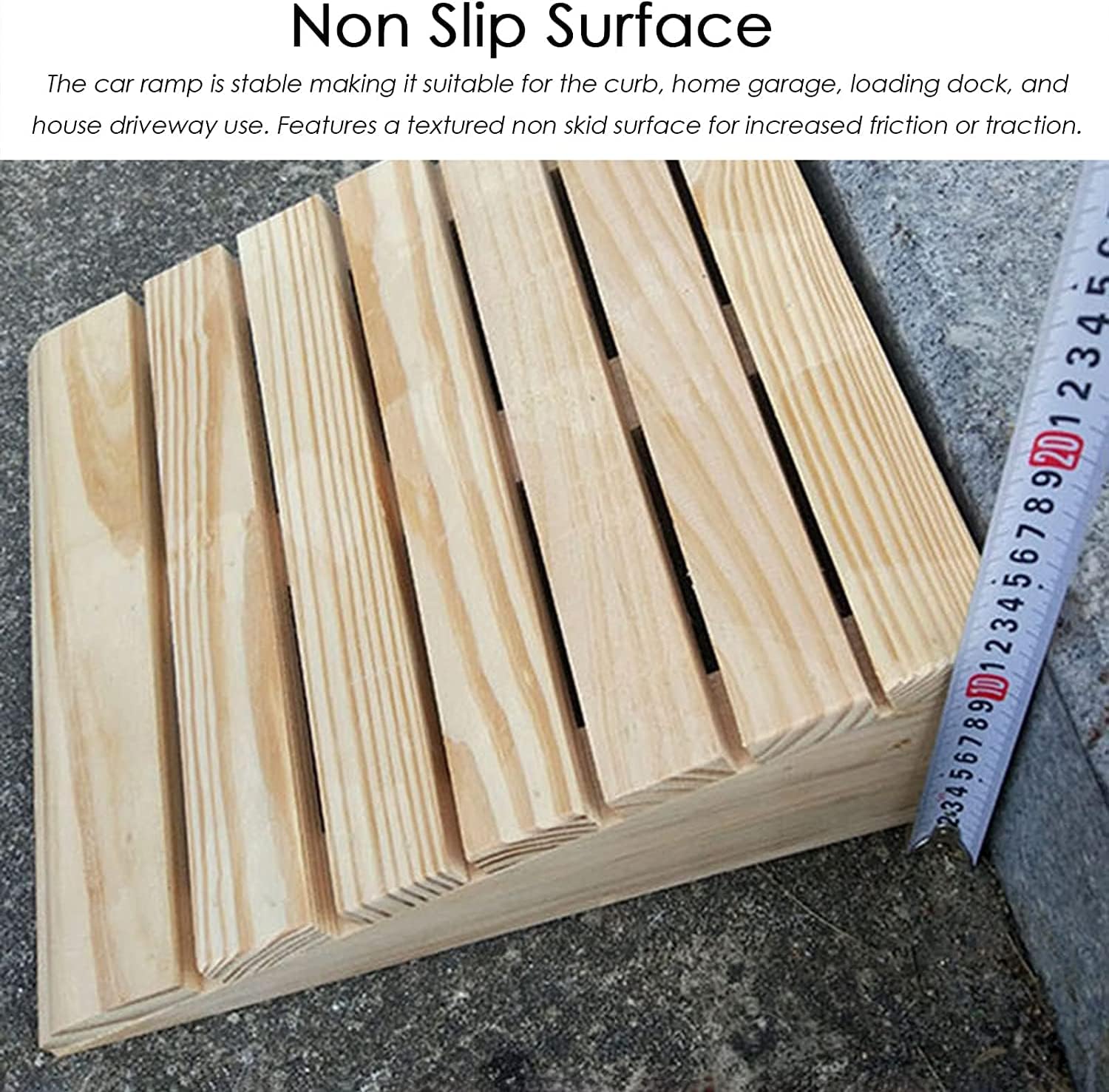 Doorway Uneven Floor Transition Strip, Curb Ramp for Driveway, Door Threshold Ramp Wood/Large Entryway Transition Ramp 3/5/ 6/8/ 4 Inch High, Portable Non Slip Home Slope for Moving ( Size : 90x43x18c