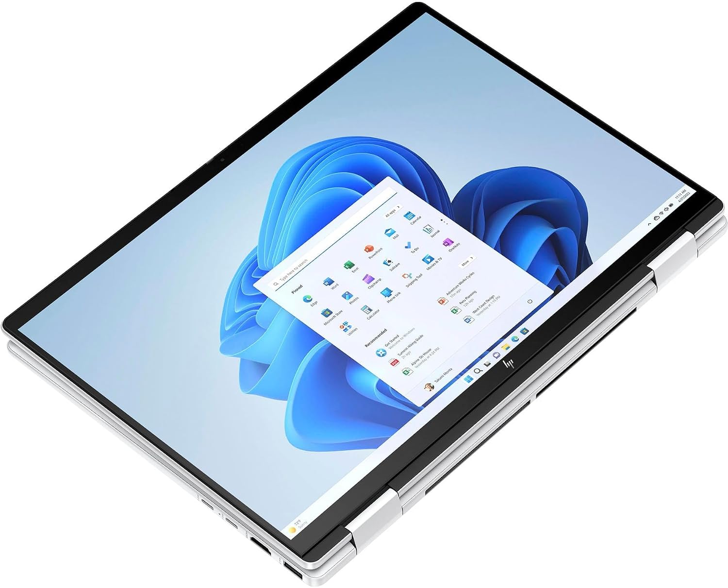 HP - Envy 2-in-1 14' Wide Ultra XGA Touch-Screen Laptop - AMD Ryzen 5-16GB Memory - 512GB SSD - Glacier Silver Windows AI: Copilot 14-fa0013dx