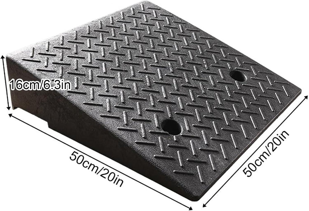 Portable Curb Ramp, Multiple, Threshold Ramp for Home, Sidewalk, Bikes, Motorcycles, Wheelchairs, Good Load-Bearing(50 * 50 * 16cm/20 * 20 * 6.3in)