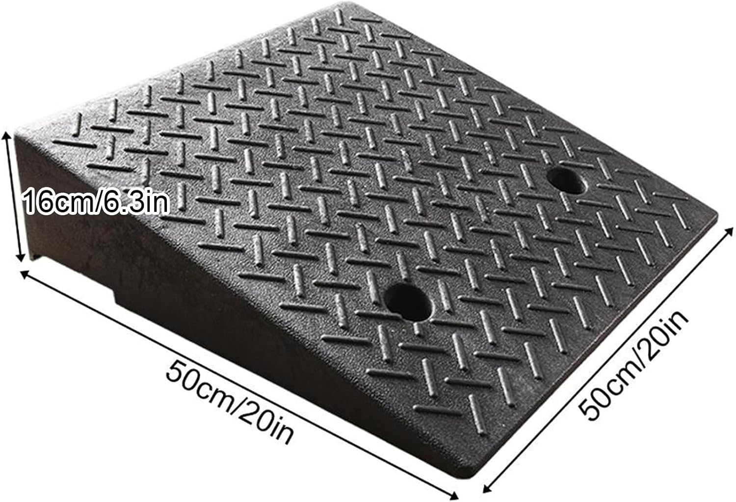 Portable Curb Ramp, Multiple, Threshold Ramp for Home, Sidewalk, Bikes, Motorcycles, Wheelchairs, Good Load-Bearing(50 * 50 * 16cm/20 * 20 * 6.3in)