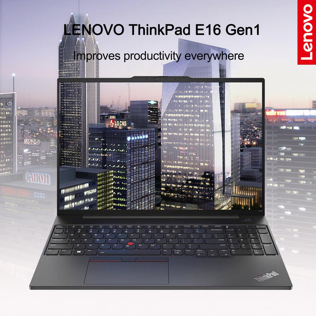 Lenovo ThinkPad E16 Gen 1 Business Laptop, 16' FHD+ Display, AMD Ryzen 7 7730U, 16GB RAM, 1TB SSD, Backlit Keyboard, Fingerprint Reader, HDMI, RJ-45, Wi-Fi 6, Windows 11 Pro, Black