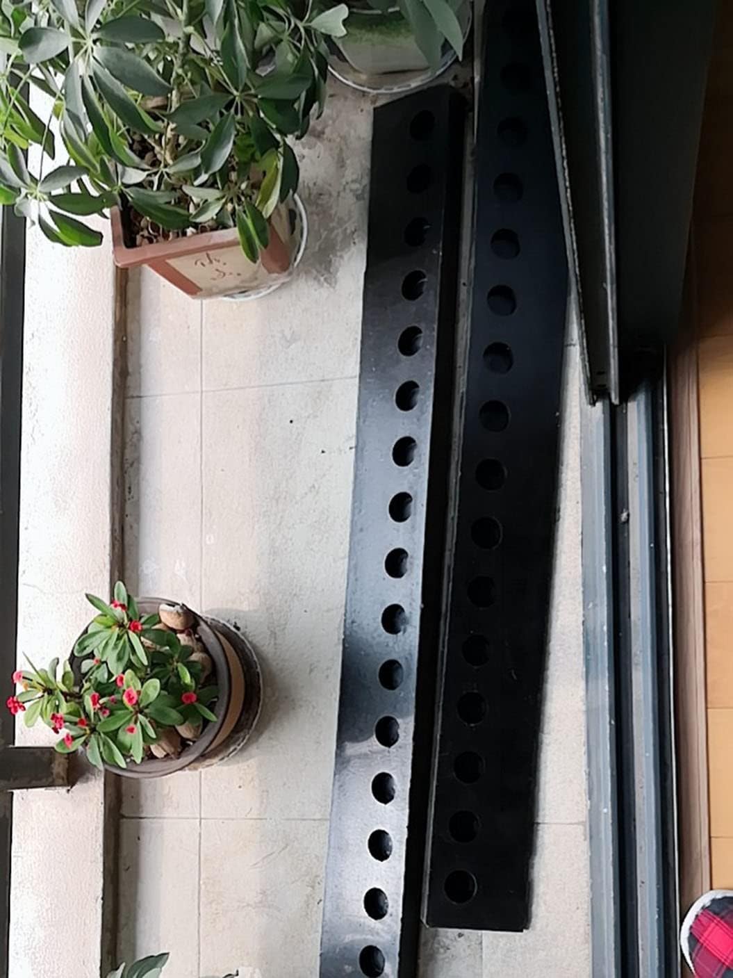 Portable Curb Ramp Driveway, Rubber Car Kerb Ramp, Antislip Threshold Ramps for Driveway, Sidewalk, Scooter, 1/1.5/2/2.5/3/3.5/4/4.5/5/6/7/8/9/10Cm Height(100 * 4 * 1Cm)