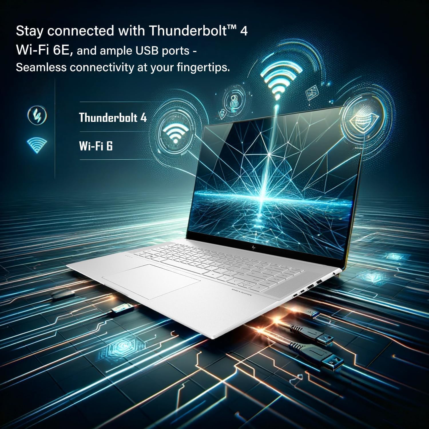 HP OmniBook X Touchscreen Laptop - Intel Core Ultra 7 255H - RTX 4050-16inch OLED Display 120Hz -48GB RAM| 2TB SSD -Backlit Keyboard -Video Editing Laptop Business College -Windows 11 Office 365