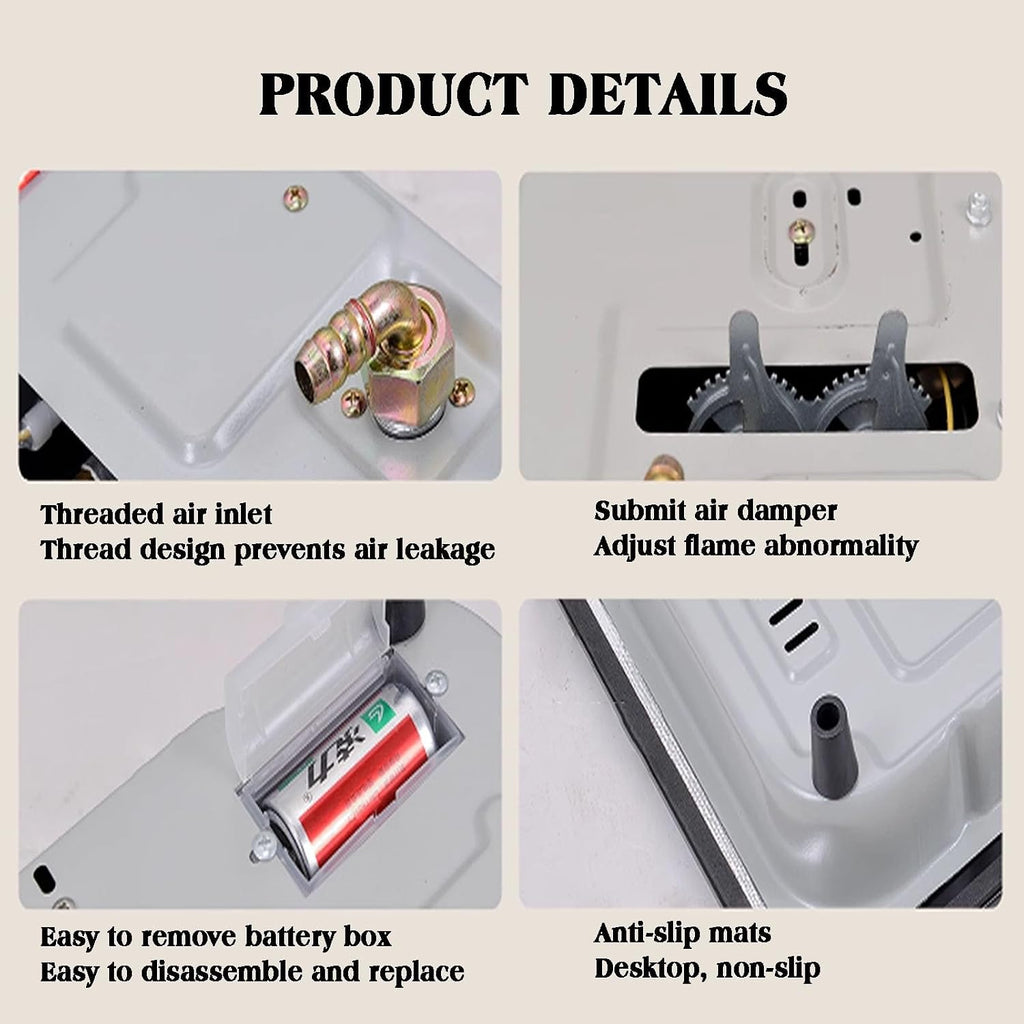 Gas Stove,Tempered Glass Gas Cooktop,1 Burners with Thermocouple Protection,NG/LPG Convertible,Suitable for Home and Commercial Use,5.2KW/17742.4BTU (Color : LPG)