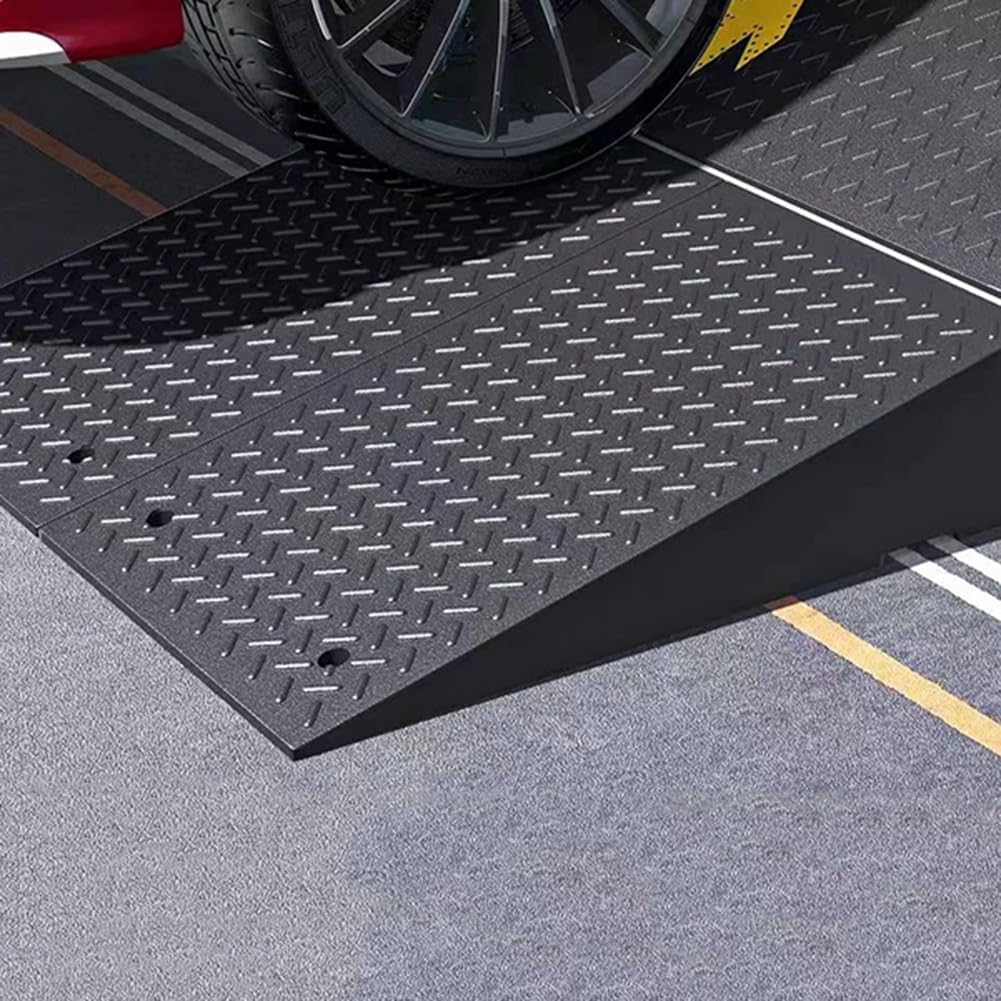 Kerb Ramps, 4 5 6 inch Non-Slip Curb Steps Heavy Duty Threshold Ramps Wheelchairs Scooters Motorcycles(6 inch Rise)