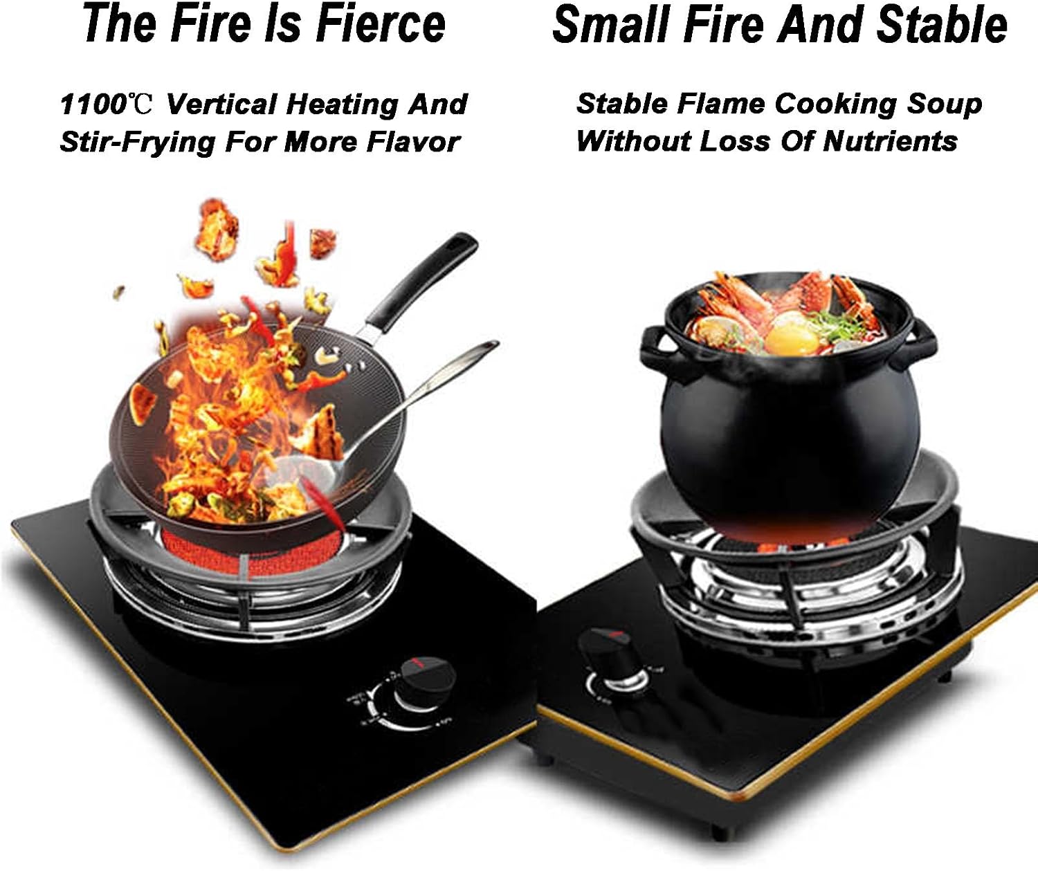 Gas Cooker,Single-Burner Household 4.2kw Gas Stove,Desktop/Embedded Dual-Use,for Food Stalls Family Restaurants(NG)