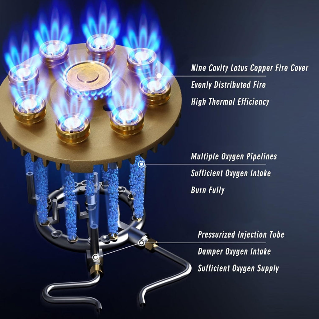 Gas Stove,7kw Desktop Stainless Steel Single Burner,Thermocouple Protection,Easy to Clean,Suitable for Home Use (Size : NG), 18648