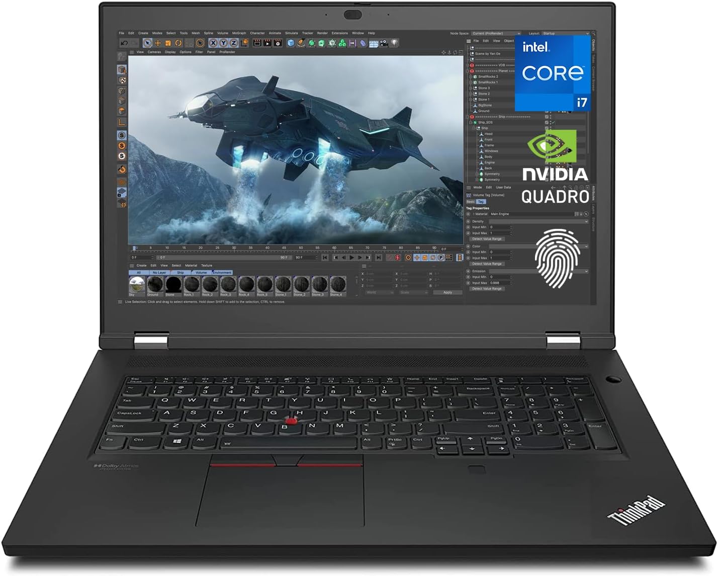 Lenovo ThinkPad P17 Gen 2 Mobile Workstation, 17.3' FHD Display, NVIDIA Quadro T1200, Intel Core i7-11850H, 128GB RAM, 4TB SSD, 3-Yr Warranty, RJ-45, Backlit Keyboard, Fingerprint Reader, Win 11 Pro