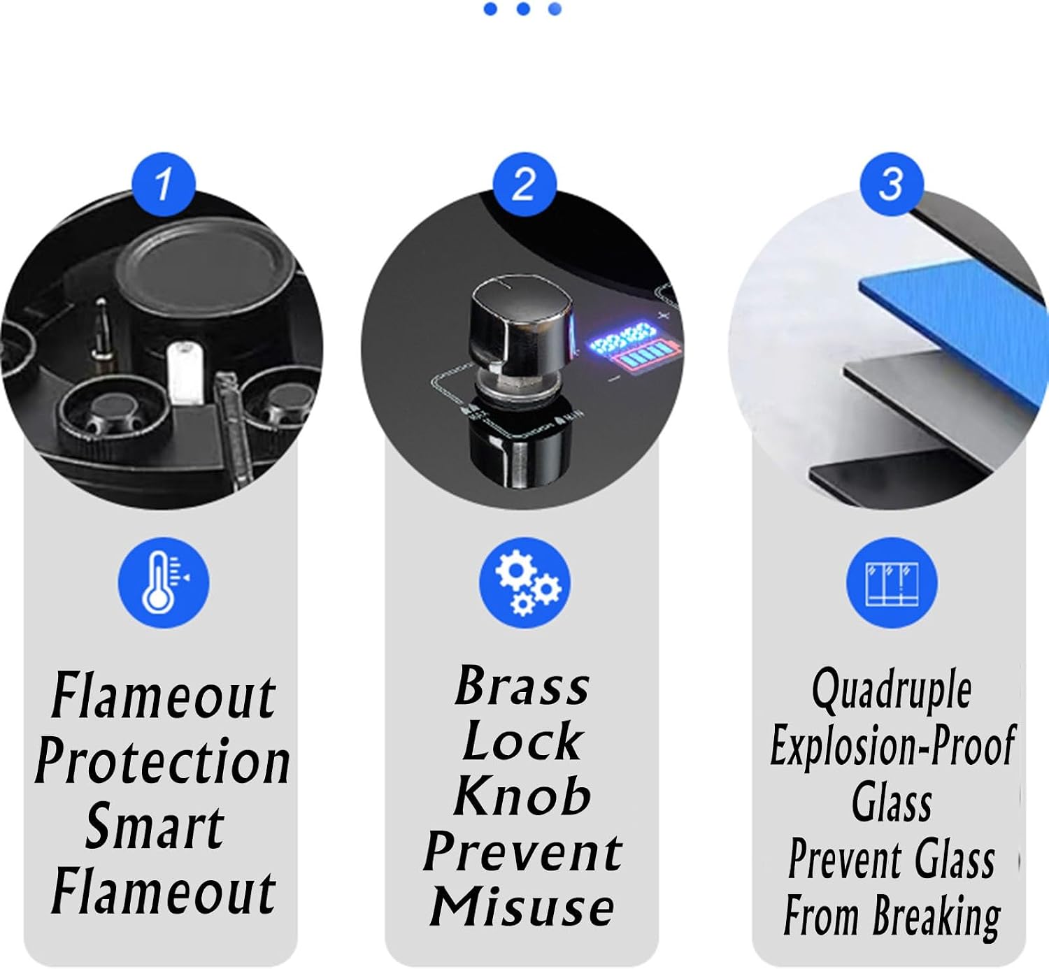 Propane Stove,2 Burners Portable Propane Stove,17742.4BTU High Power Tempered Glass Gas Cooktop for Kitchen Outdoor RV and Apartments (Color : NG)