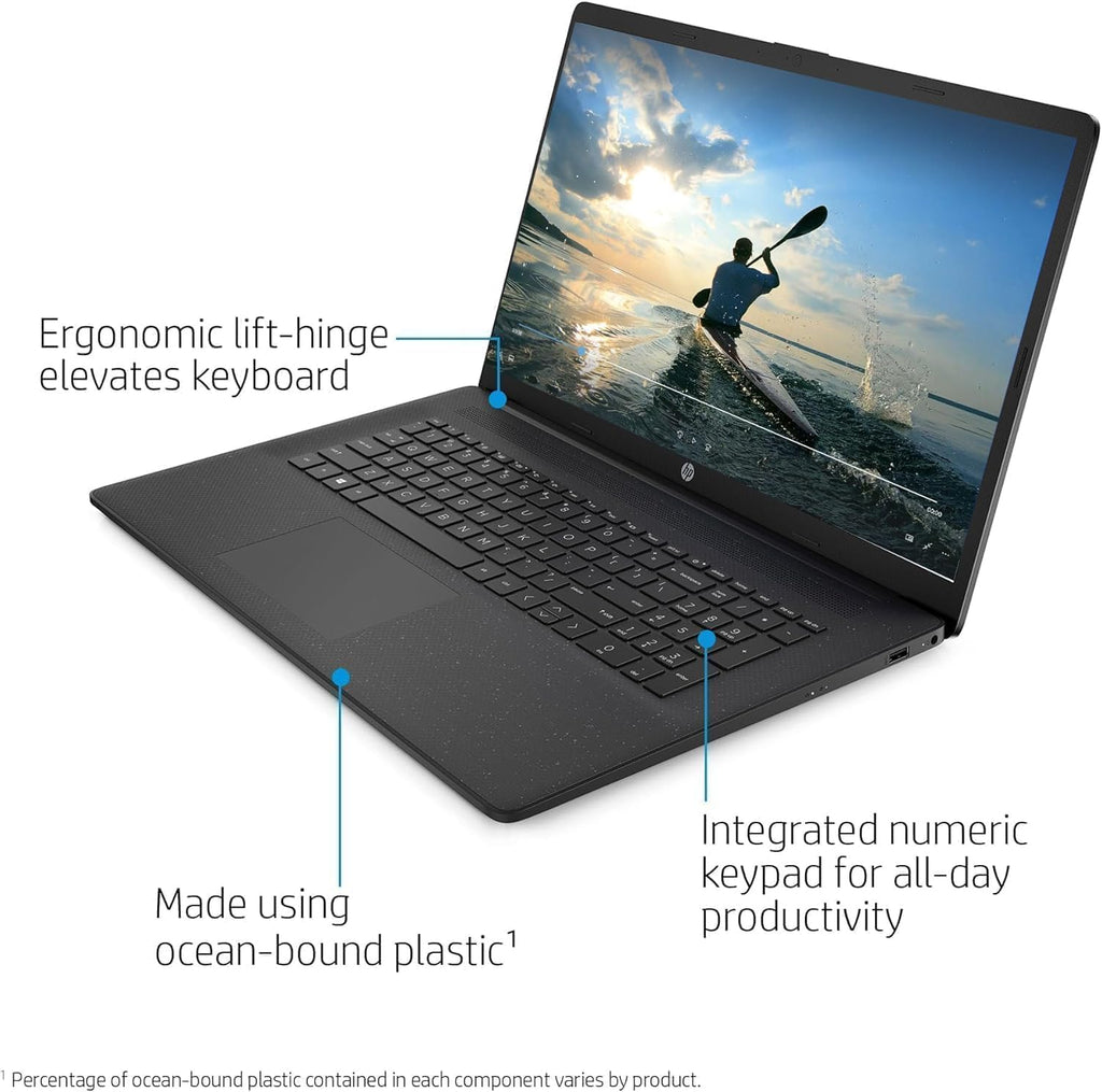 HP 17 Laptop (17.3' FHD Anti-Glare, Intel 10-Core i7 150U (> Ultra 5 125U), 32GB RAM, 1TB SSD) for Business, Home, Students, Narrow Bezel, Numeric Keypad, Fast Charge, IST Hub, Wi-Fi 6, Win 11 Home