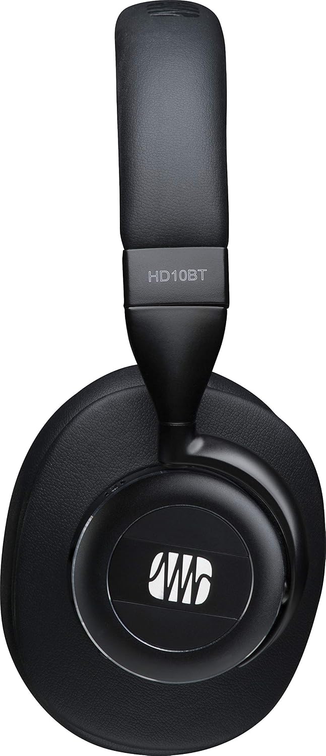 PreSonus Eris HD10BT Professional Headphones with Active Noise Canceling and Bluetooth — Closed-Back, Over-Ear Wireless ANC Studio Recording Headphones for Professional Mixing and Monitoring