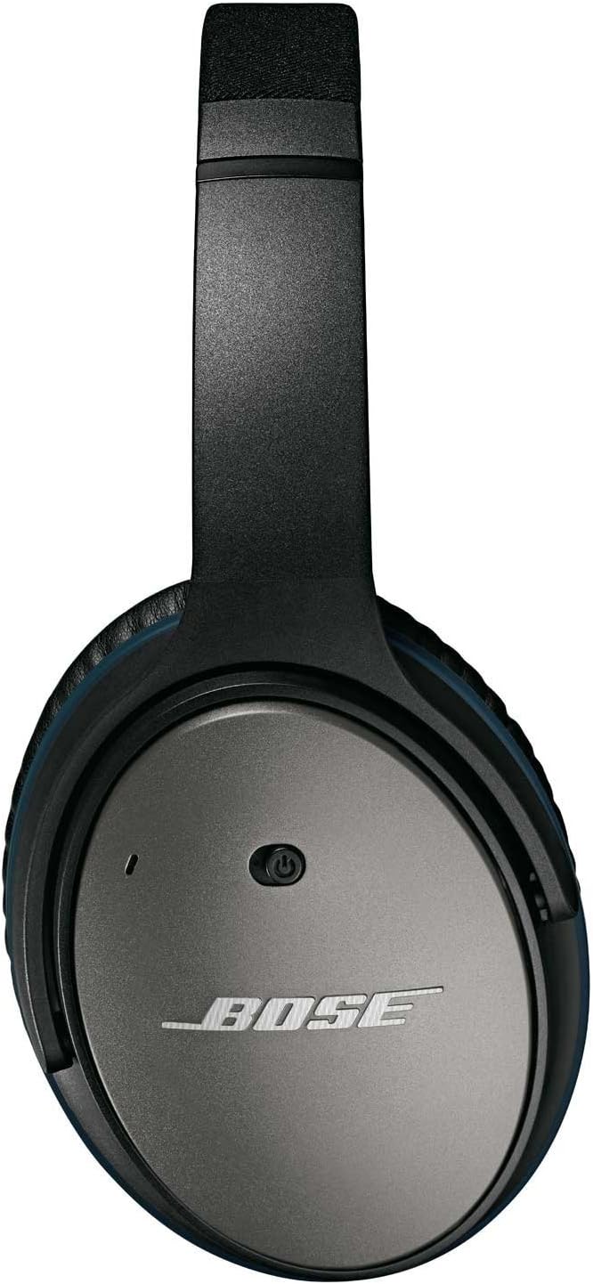 Bose QuietComfort 25 Acoustic Noise Cancelling Headphones for Apple Devices, Black (Renewed)