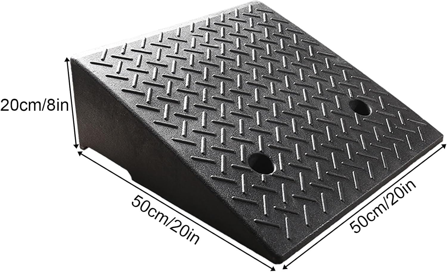 Portable Curb Ramp, Multiple, Threshold Ramp for Home, Sidewalk, Bikes, Motorcycles, Wheelchairs, Good Load-Bearing(50 * 50 * 20cm/20 * 20 * 8in)
