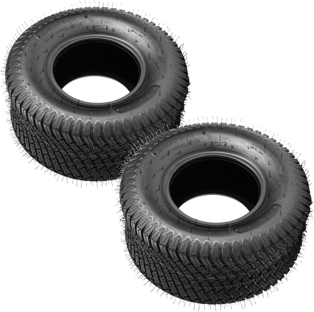 KAX 18x8.5-8 Lawn Mower Tires,18x8.5-8 Mud Tires for Off-Road, Golf Carts,4 Ply, 2Pcs,Tubeless Z-160