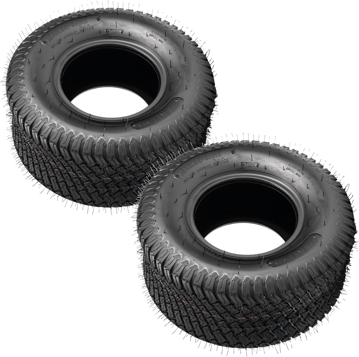 KAX 18x8.5-8 Lawn Mower Tires,18x8.5-8 Mud Tires for Off-Road, Golf Carts,4 Ply, 2Pcs,Tubeless Z-160