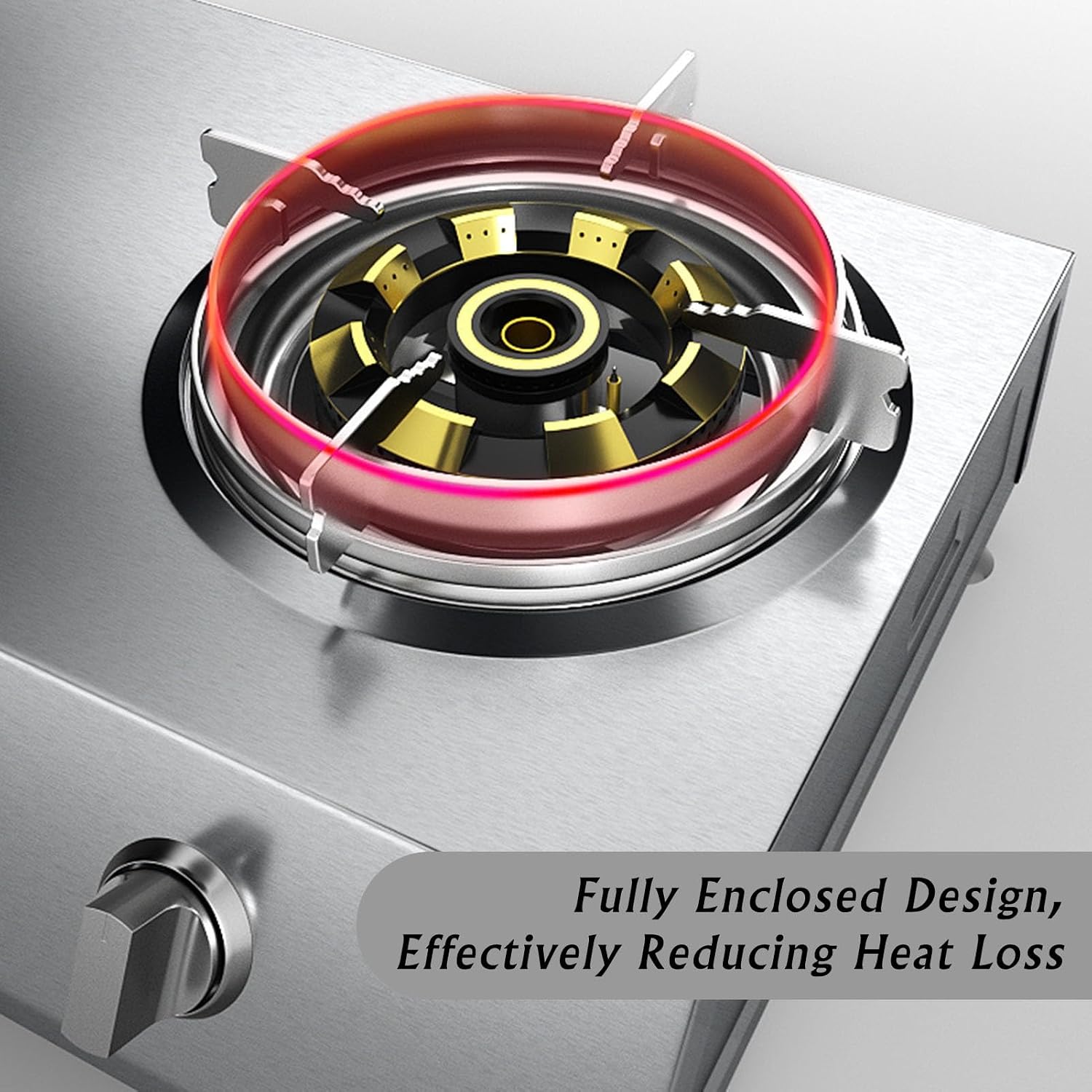 Propane Stove,2 Burners Portable Propane Stove,24566.4BTU High Power Stainless Steel Gas Cooktop for Kitchen Outdoor RV and Apartments(black) (Color : LPG, Size : Style 1)