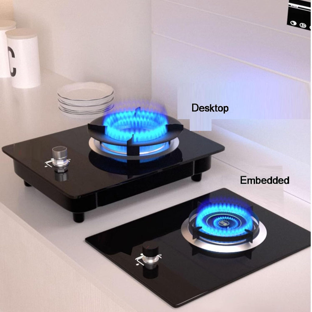Single Burner Propane Stove,Propane Gas Cooktop,Auto Ignition Camping Single Burner LPG/NG for RV,Apartments,Outdoor(NG)