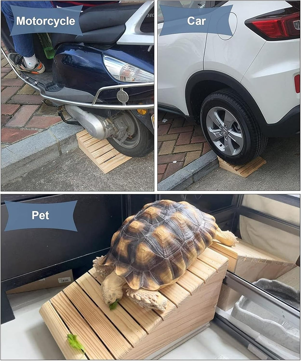 Ramps Threshold Ramp, Ramps Wooden Access for A Door Sill Outdoor Steps, 2.7' - 5.9' Rise, Threshold for Small Pets, Motorcycles, Doorways Slope(25.8x30x7cm/10x11.8x2.7)