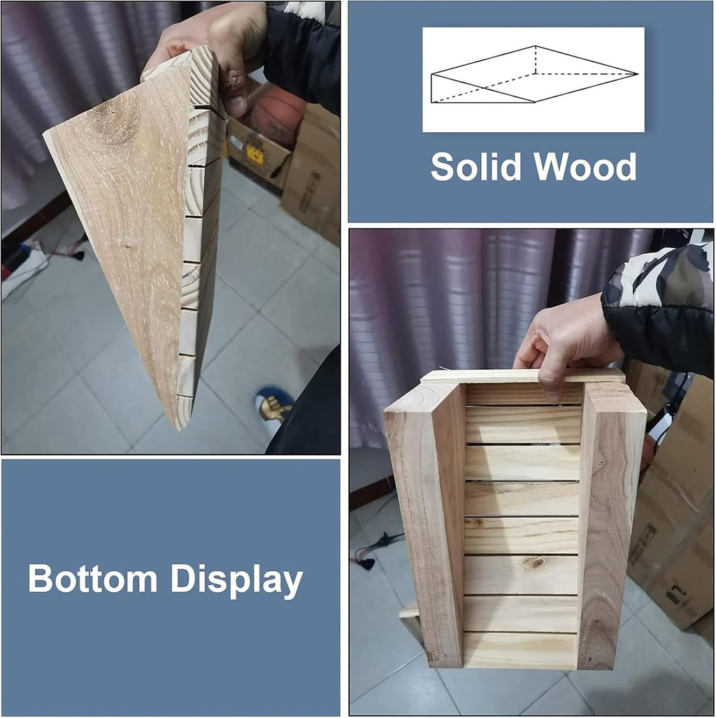 Ramps Threshold Ramp, Ramps Wooden Access for A Door Sill Outdoor Steps, 2.7' - 5.9' Rise, Threshold for Small Pets, Motorcycles, Doorways Slope(25.8x30x7cm/10x11.8x2.7)