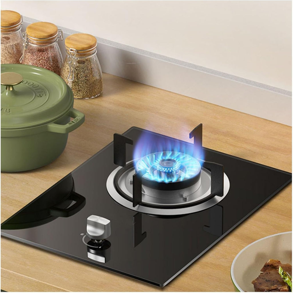 Propane Gas Stove,Single Burner Propane Stove,Max 17060BTU with Pulse Electronic Ignition Tempered Glass Suitable for Apartments Kitchens and More (Color : 17060BTU, Size : LPG)