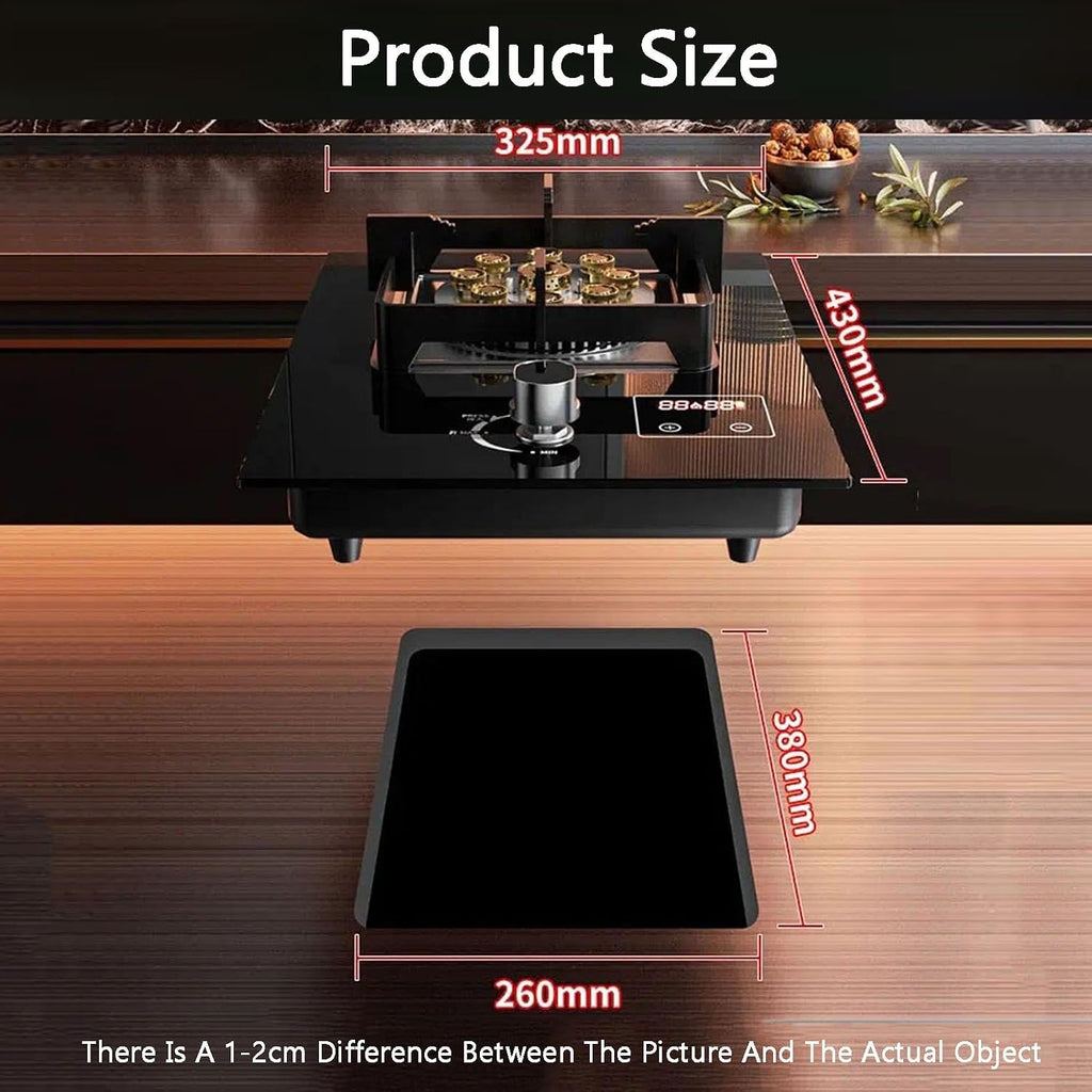 Gas Cooker,9.8kW Tabletop NG gas Stove,Single-Burner Built-in LPG cooker,for Family Restaurants Food Stalls(LPG)