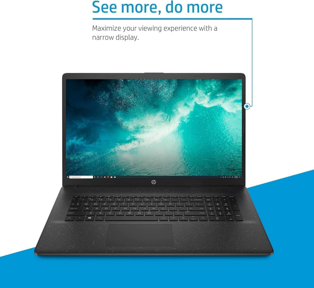 HP 17 Laptop (17.3' FHD Anti-Glare, Intel 10-Core i7 150U (> Ultra 5 125U), 16GB RAM, 512GB SSD) for Business, Home, Students, Narrow Bezel, Numeric Keypad, Fast Charge, IST Hub, Wi-Fi 6, Win 11 Home