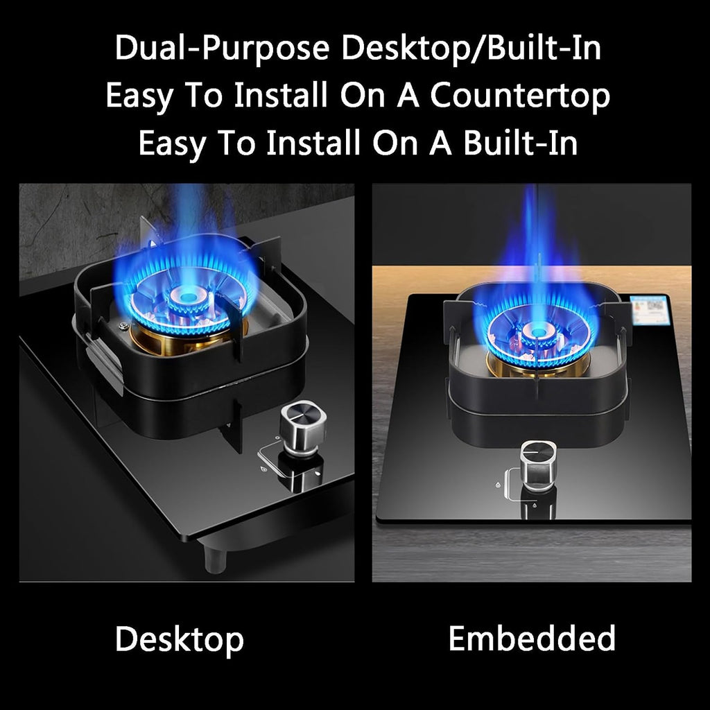 Gas Cooker,5.2kw Dual-Purpose Gas Stove,Single-Burner,Suitable For Food Stalls Family Restaurants(NG)