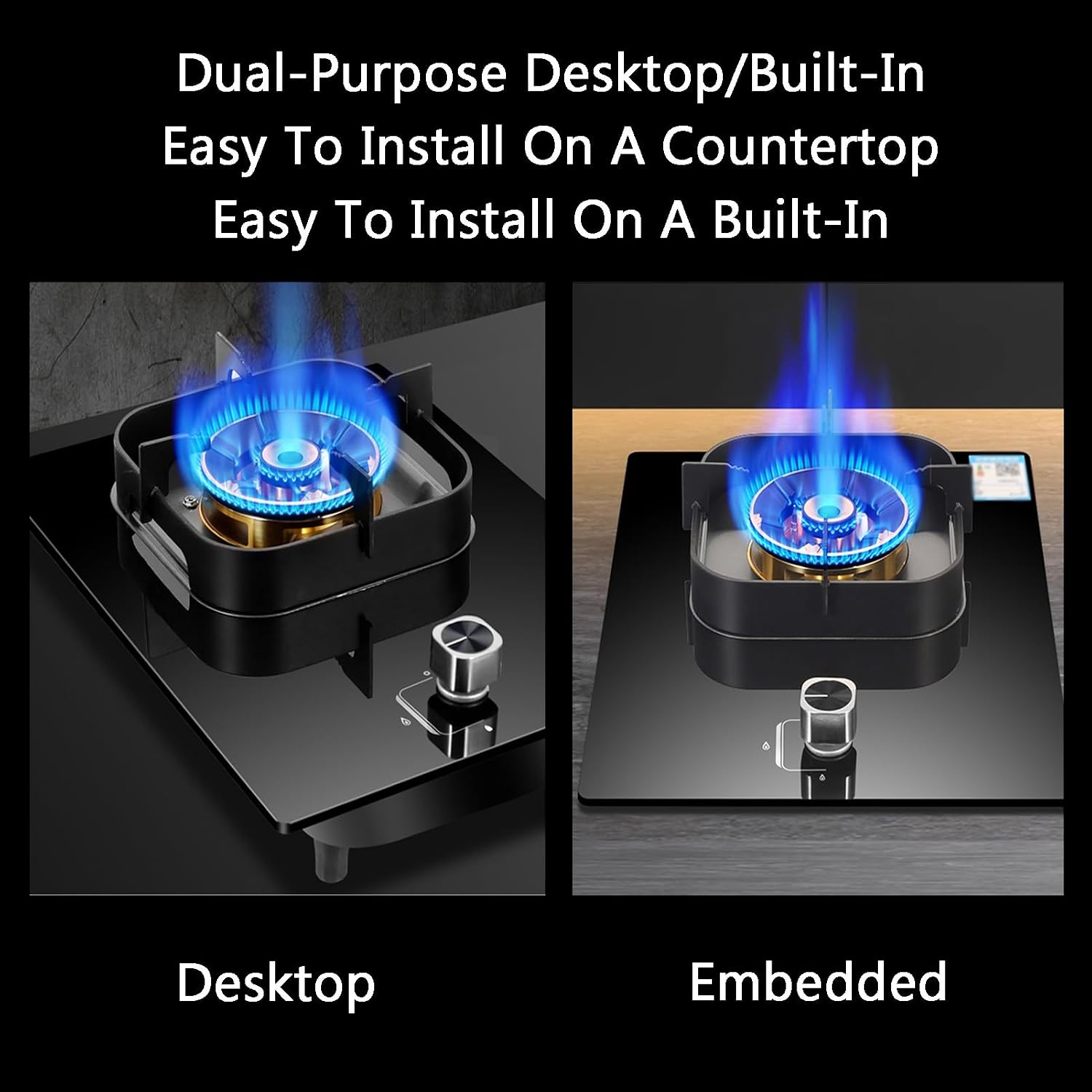 Gas Cooker,5.2kw Dual-Purpose Gas Stove,Single-Burner,Suitable For Food Stalls Family Restaurants(LPG)
